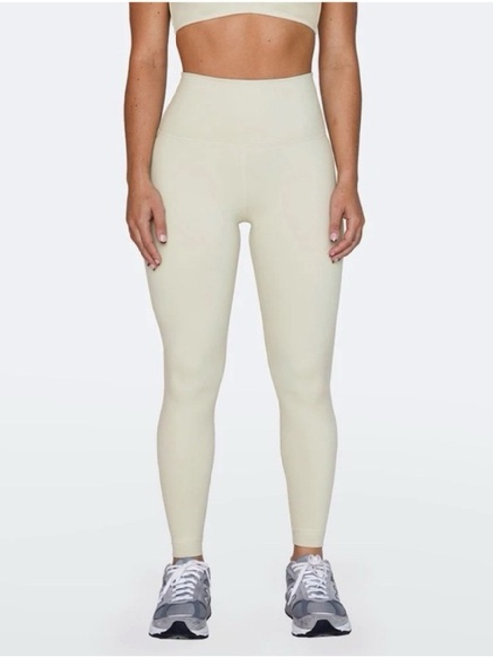 SET Active Leggings Seamless Sculpting Oat Milk Cream Athleisure